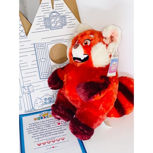 BUILD A BEAR TURNING RED Panda Mei Disney Pixar Plush Stuffed Animal NEW - Picture 3 of 10